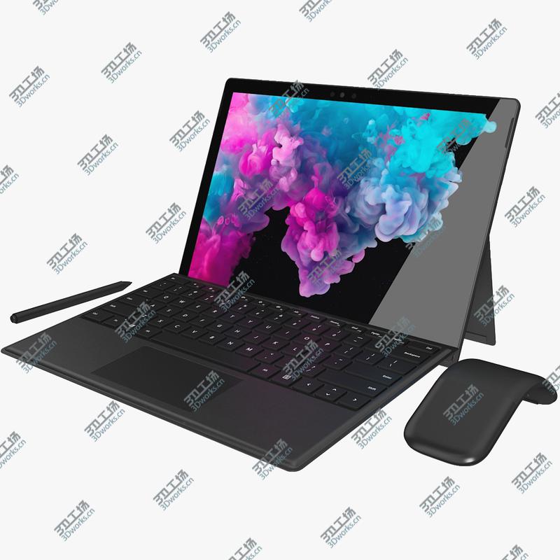 images/goods_img/202105072/3D Microsoft Surface Pro 6 - Type Covers & Mouse & Pen All Colors (Rigged & Animated)/1.jpg